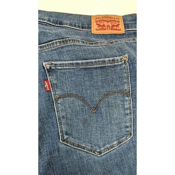 Levis Womens size 16 W 721 High Rise Skinny Blue Jeans - Picture 10 of 11
